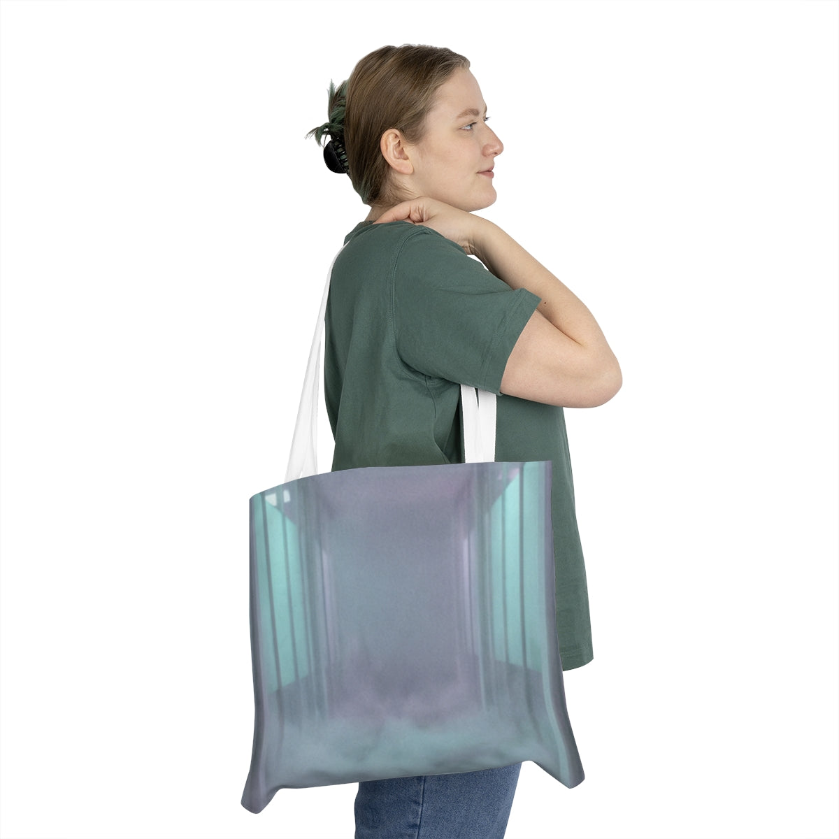 Shoulder Tote Bag - Liminal Corridor Fog Art Print |...