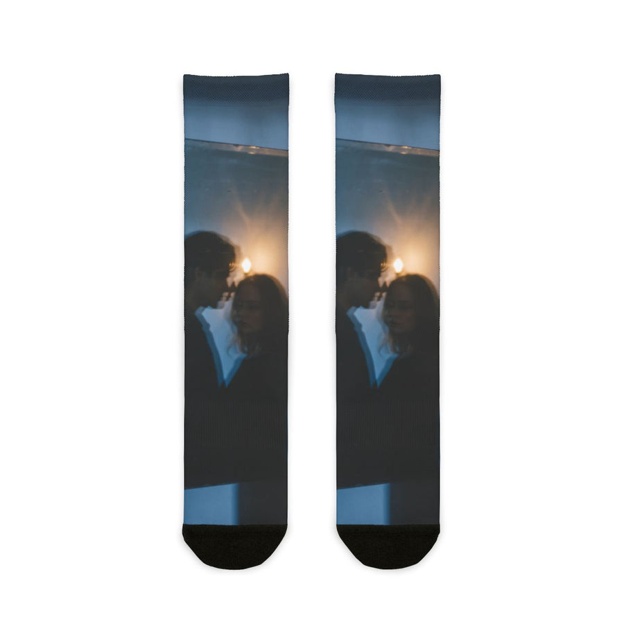 Midnight Reflections Crew Socks - Moody Custom Socks
