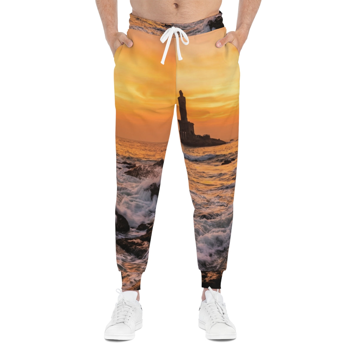 Athletic Joggers - Golden Ocean Flow