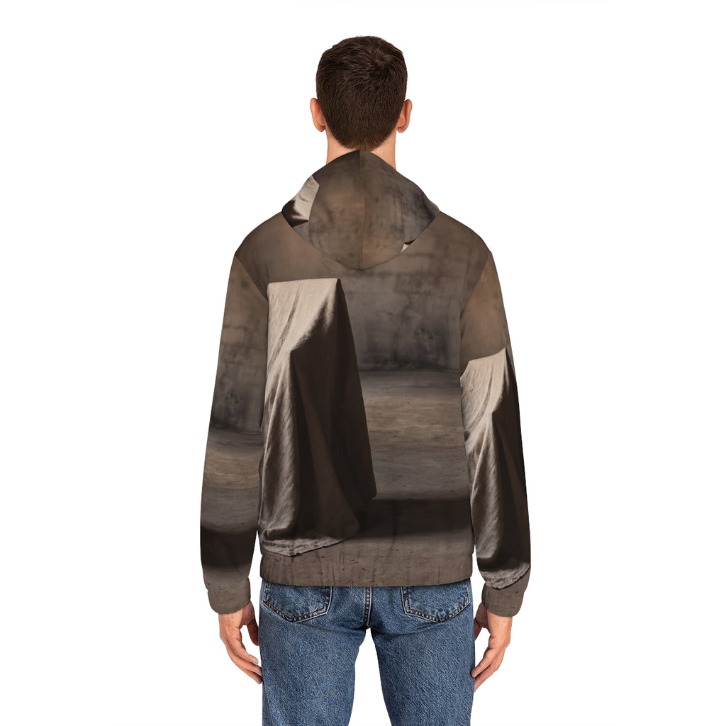 Men's Full-Zip Hoodie - Draped Silence Still Life Art... |...