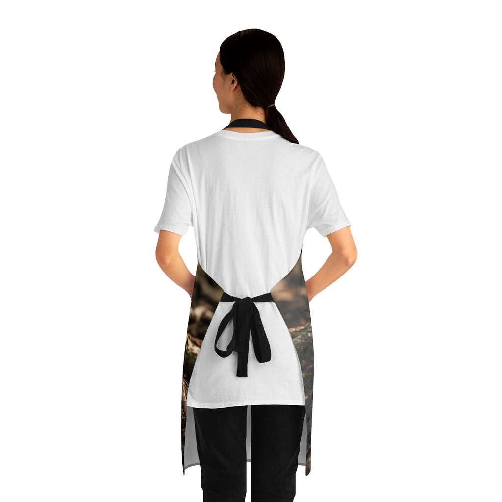 Kitchen Apron with Forest Roots Art