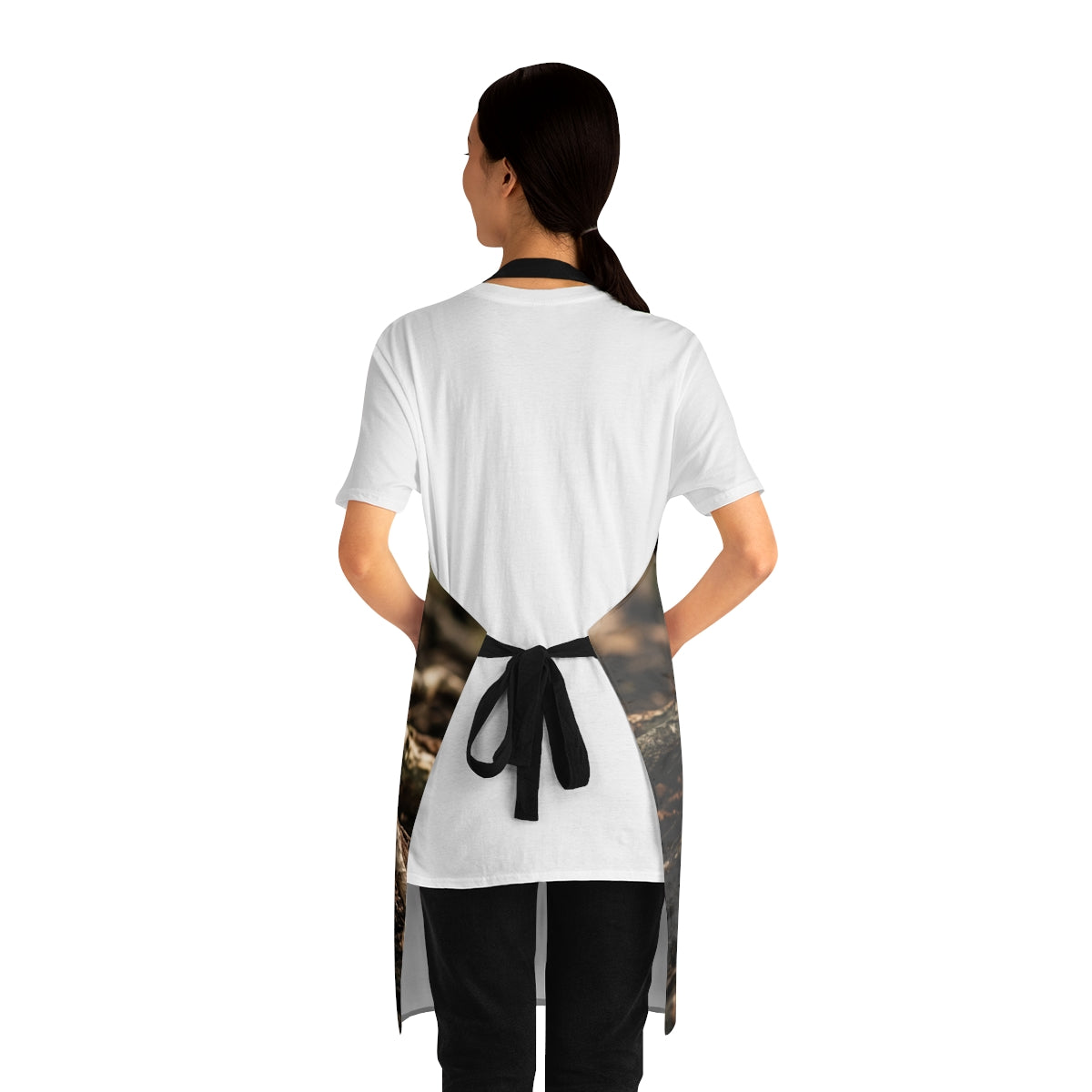Kitchen Apron with Forest Roots Art