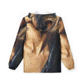 Men's Windbreaker Jacket - Fractured Noir | Echovira Gallery