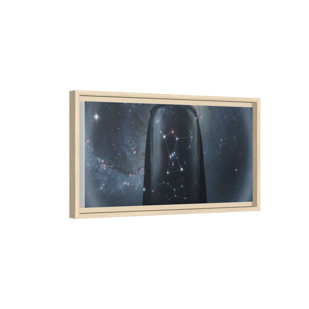 Framed Matte Canvas - Cosmic Sentinel — Natural / 1.25" (10×8, 12×9, 14×11, 16×12, 20×10, 18×12, 20×16, 24×16, 24×18, 36×12, 24×20, 32×16, 30×20, 30×24, 32×24, 48×16, 36×24, 48×24, 40×30, 60×20, 48×32, 60×30 & 60×40)