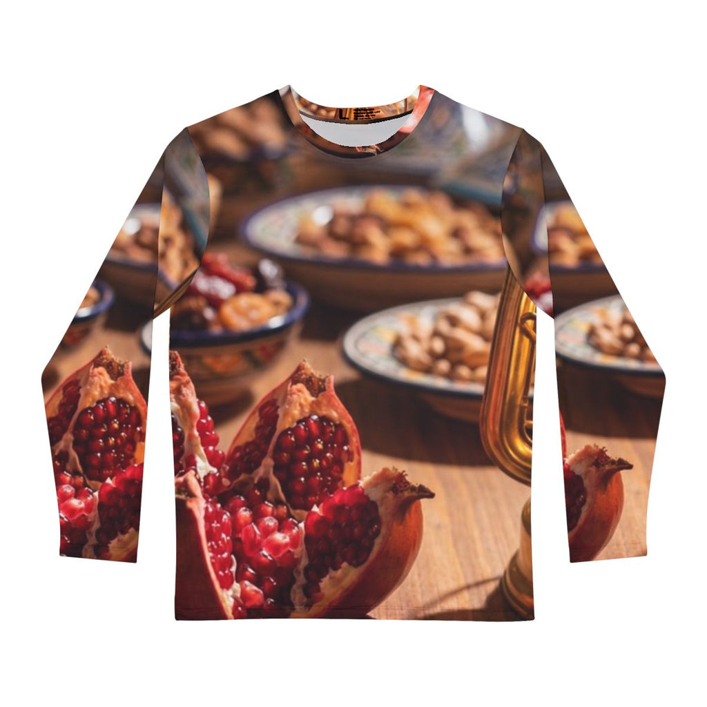Men's Long Sleeve Shirt - Amber Feast | Echovira Gallery