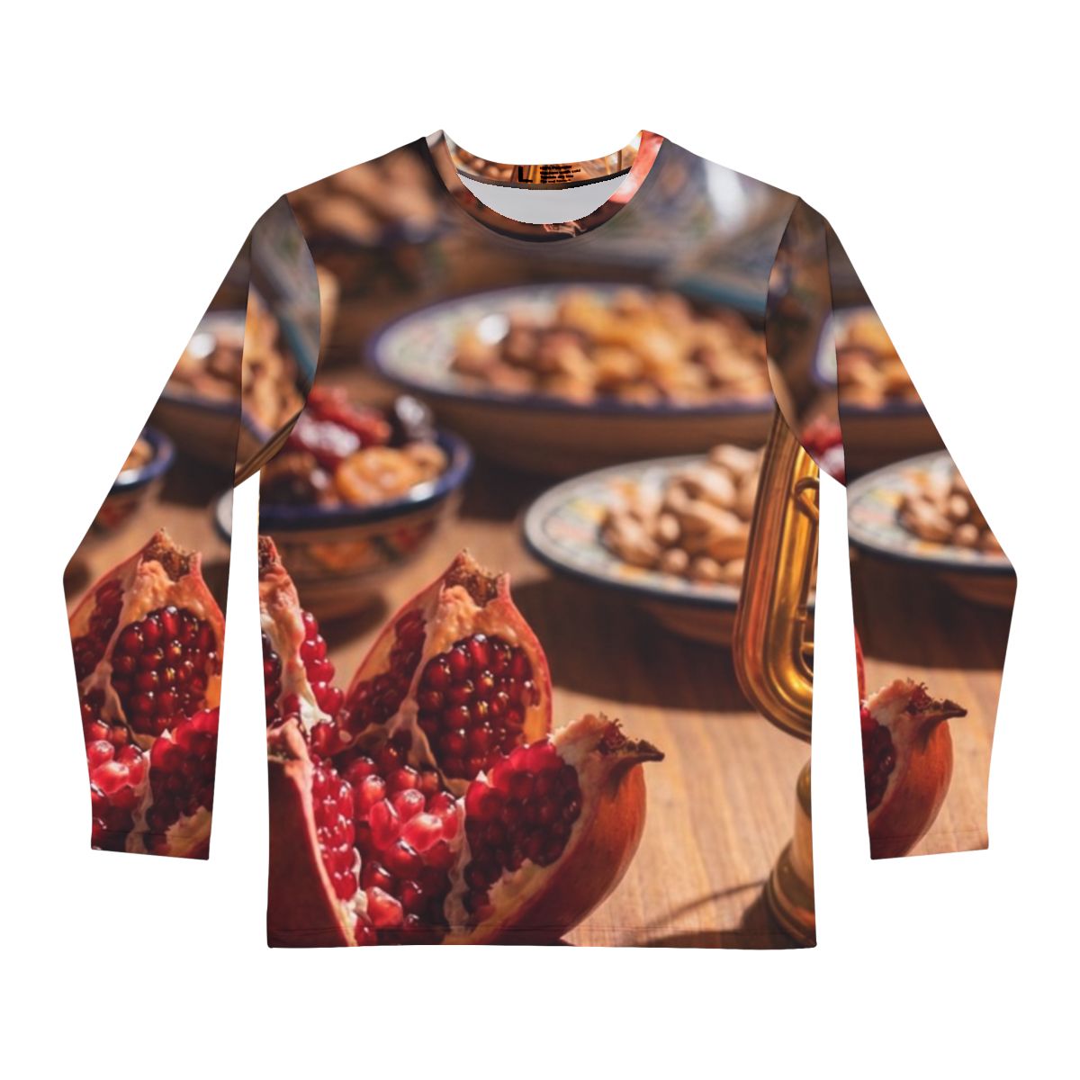 Men's Long Sleeve Shirt - Amber Feast | Echovira Gallery