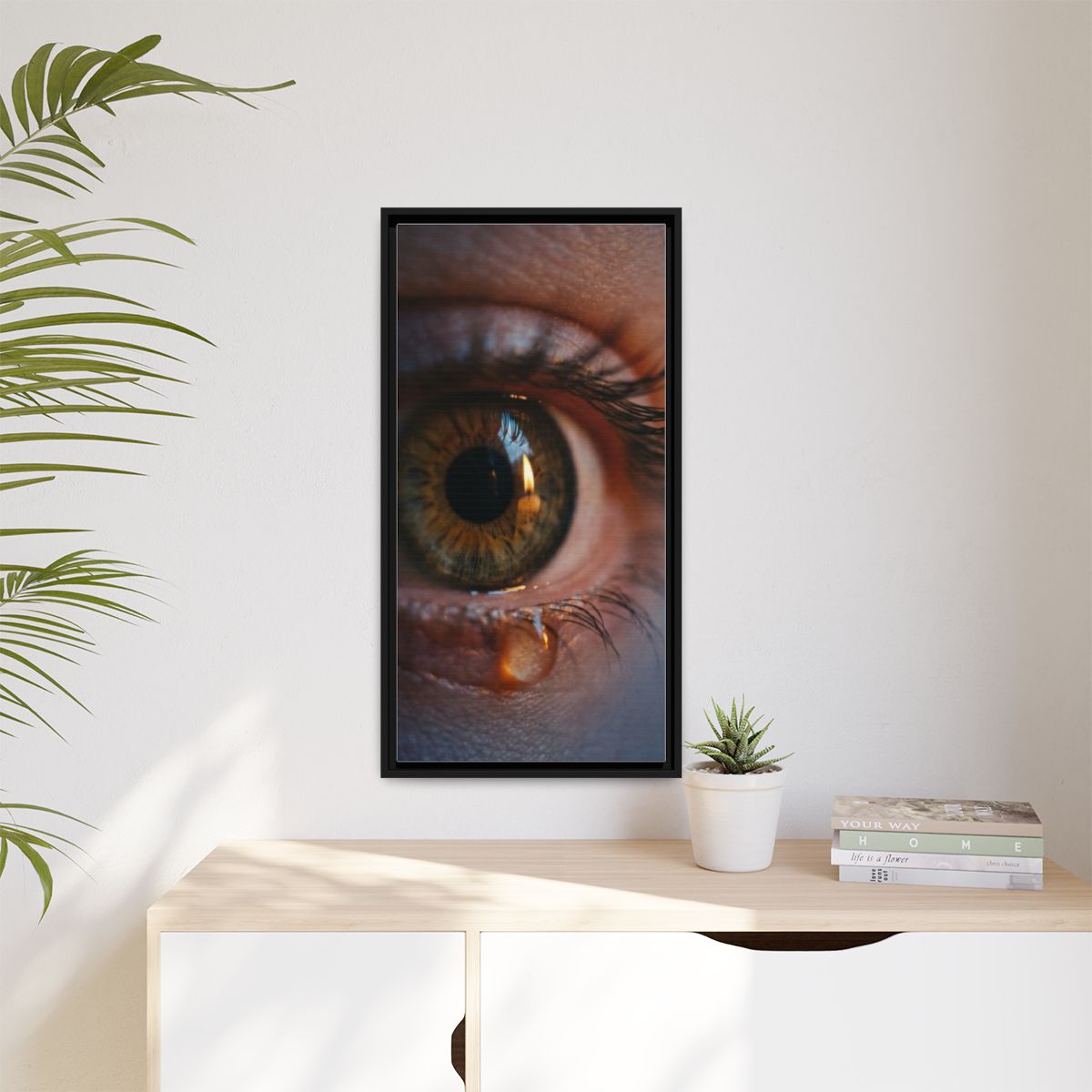 Framed Matte Canvas - Mystic Eye — Black / 1.25"
