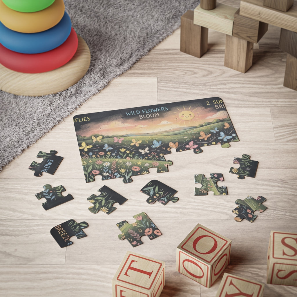 Kids' 30-Piece Puzzle - Meadow Counting Fun | Echovira...