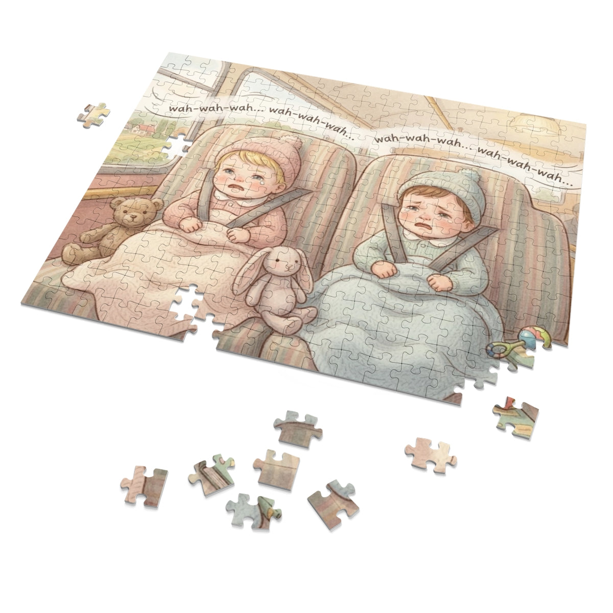 Jigsaw Puzzle with Tin - The Bus Ride (30, 110, 252, 500......