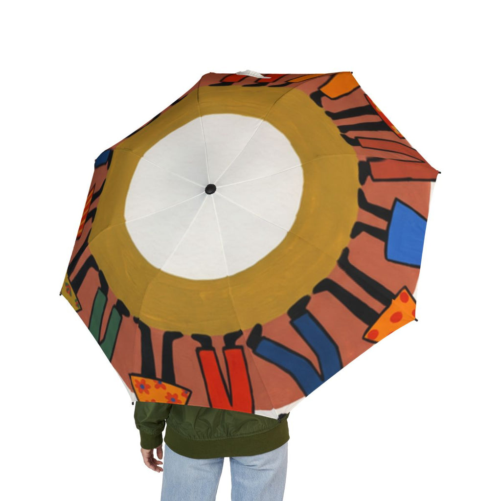 Foldable Umbrella - Unity Mandala Folk Art | Echovira...
