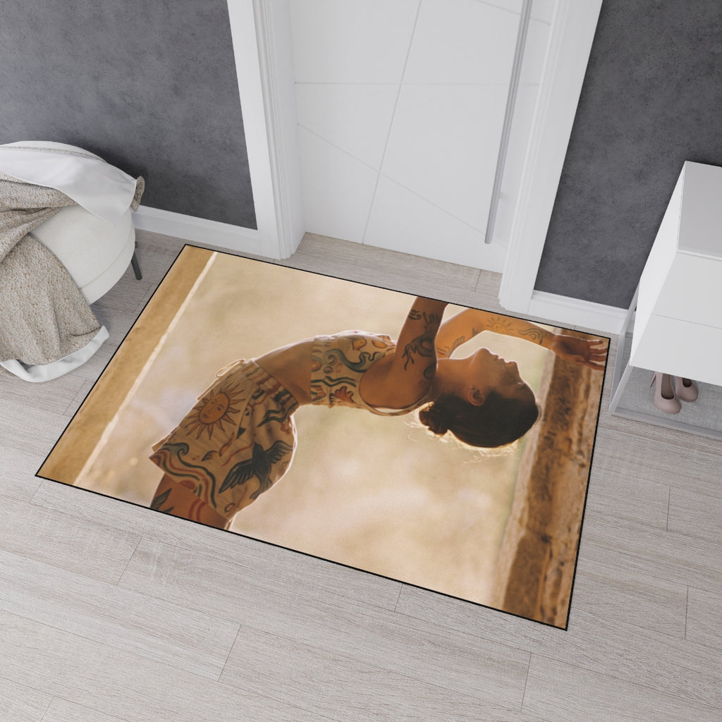 Heavy Duty Floor Mat - Solstice Ritual Golden Hour Art |...