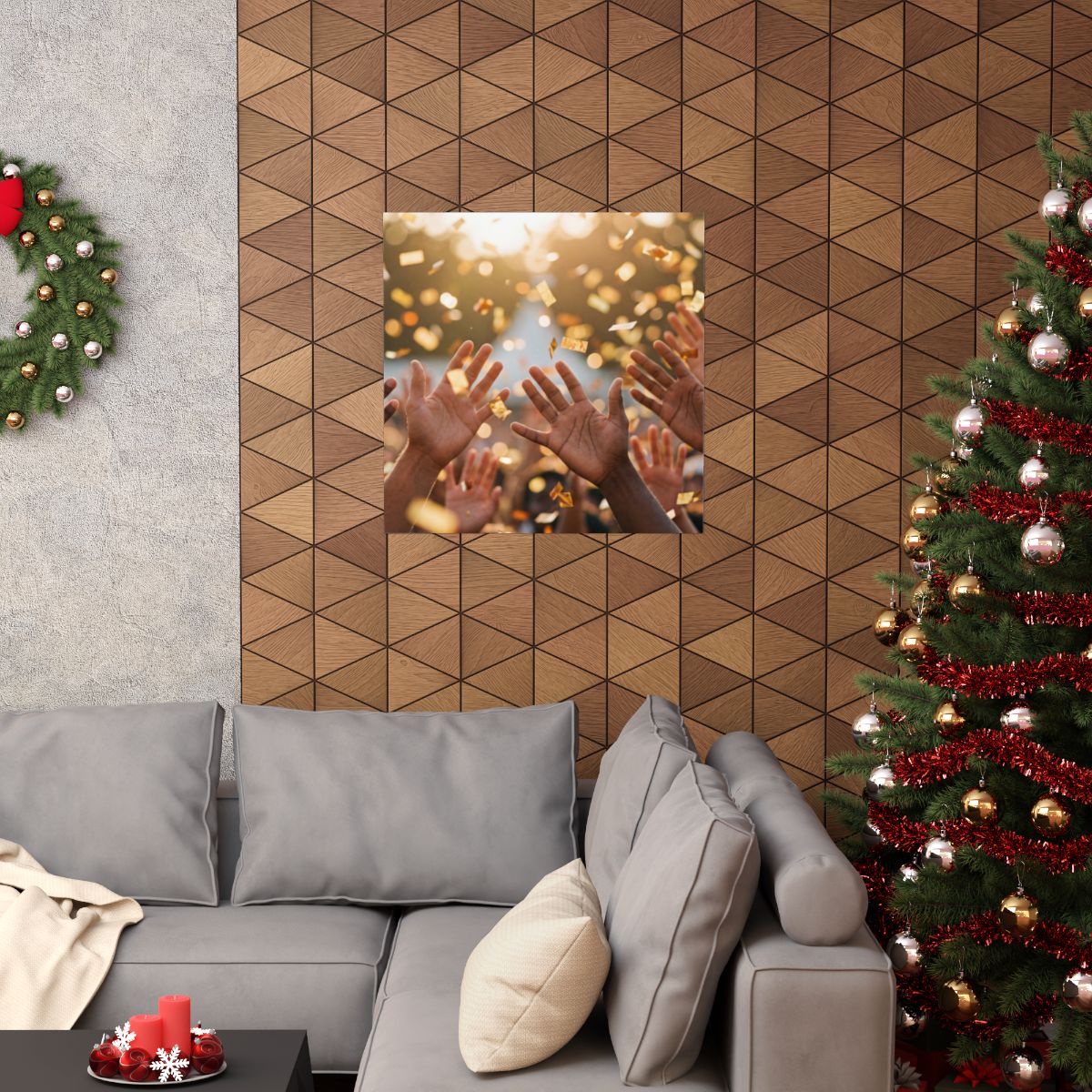 Matte Vertical Posters - Golden Festival Celebration Art......
