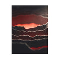 Crimson Vortex Spiral Abstract Art Toddler Blanket