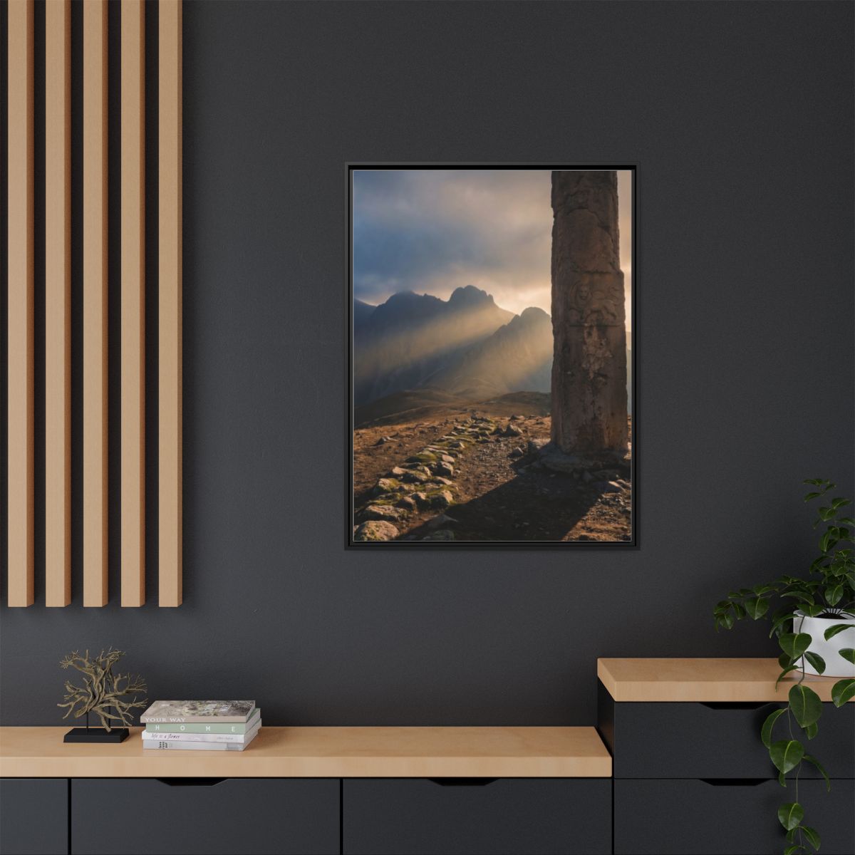 Matte Canvas, Framed - Mystic Monolith Ancient Persian... |...