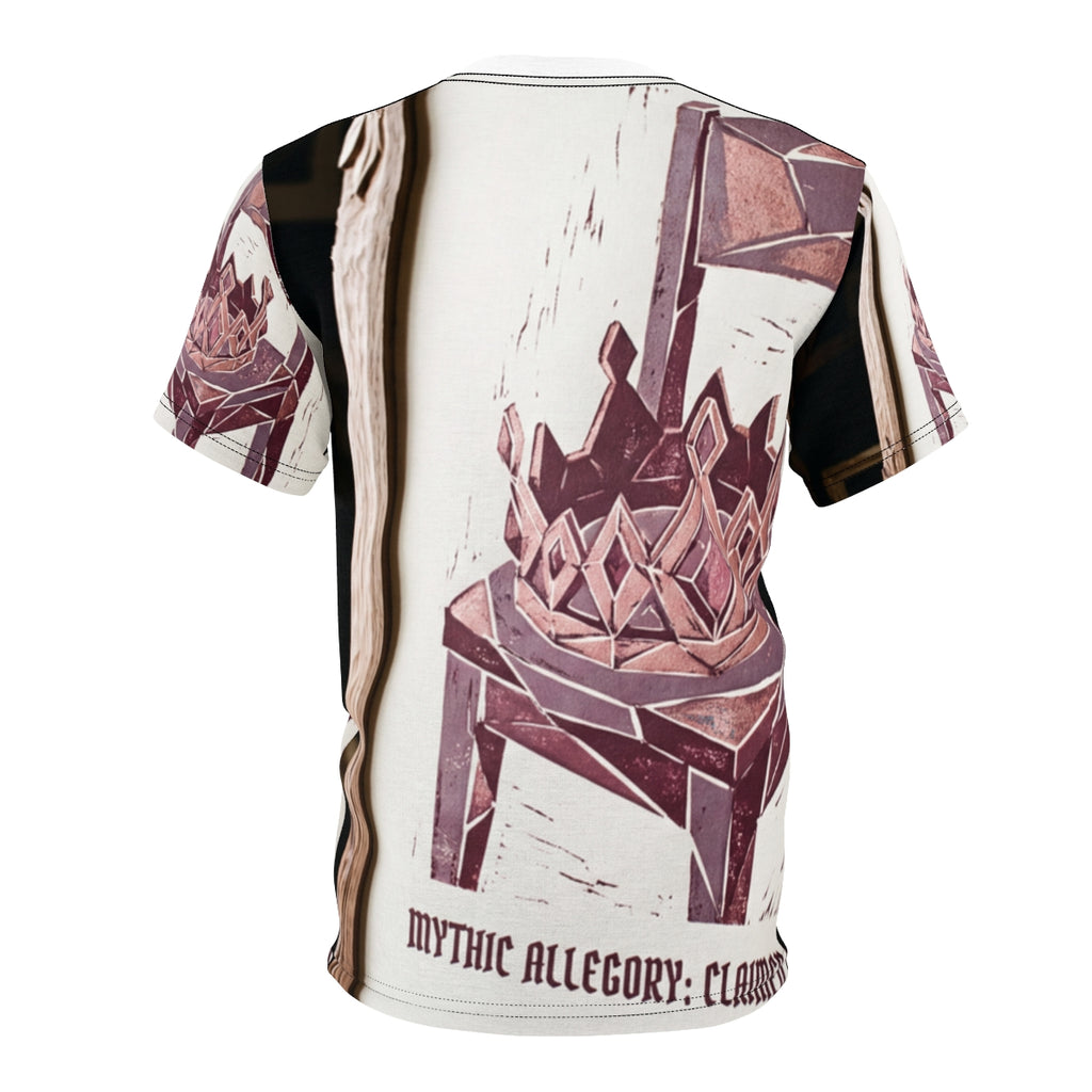 Men's Cut & Sew Tee Linocut Crown Graphic