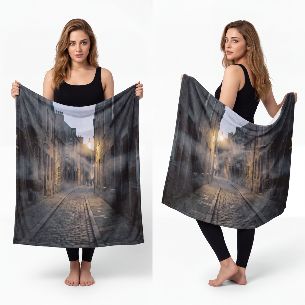 Velveteen Microfiber Blanket - Lantern Glow | Echovira...