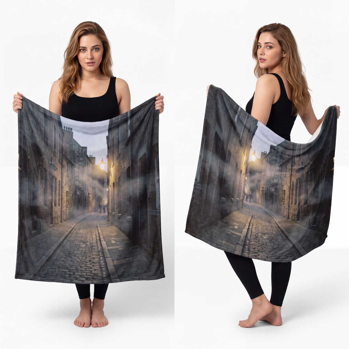 Velveteen Microfiber Blanket - Lantern Glow | Echovira...