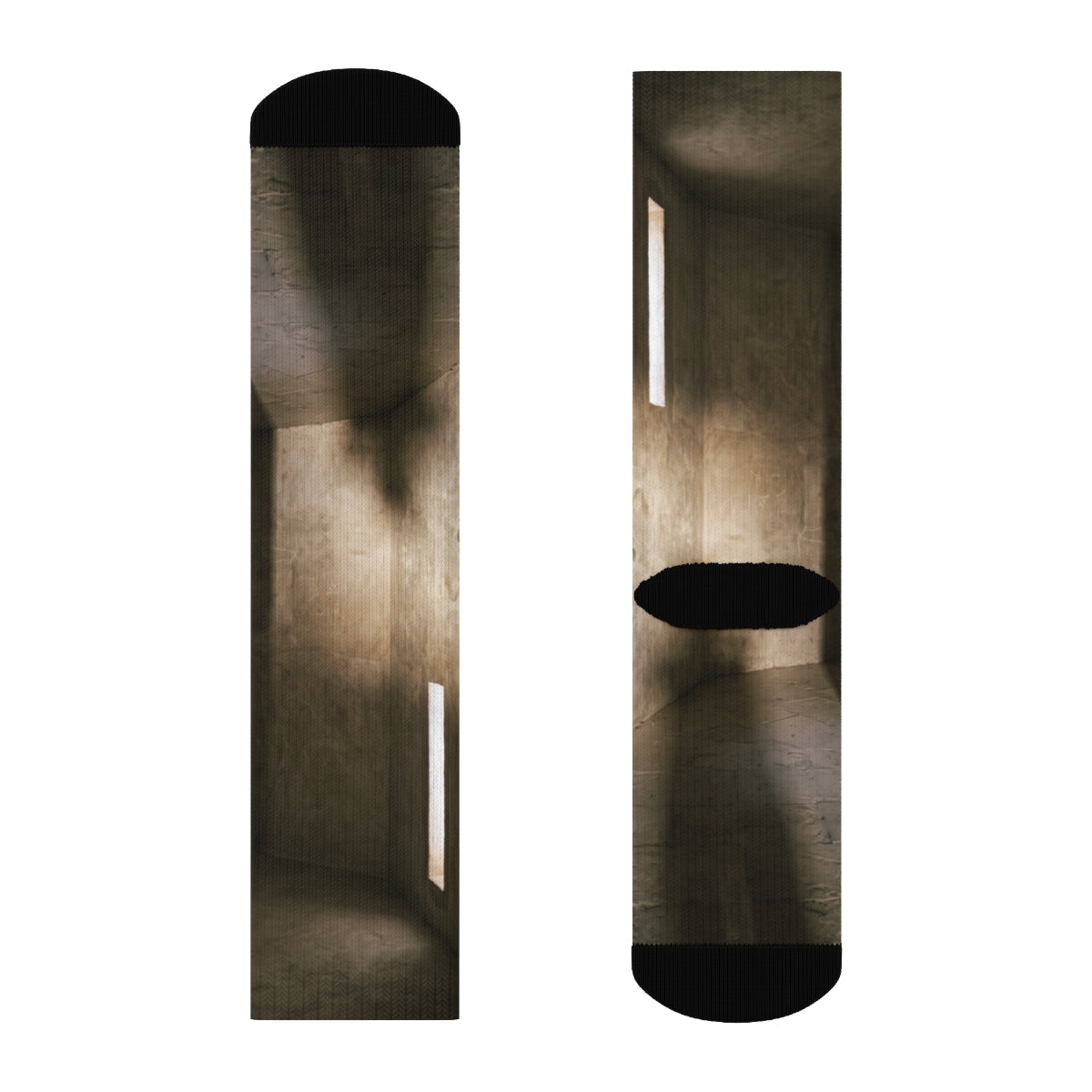 Crew Socks - Shadows of the Citadel moody architectural... |...