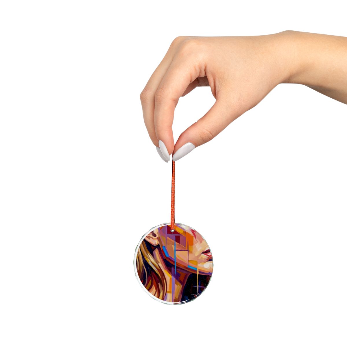 Crystal Glass Ornament - Shattered Elegance | Echovira...