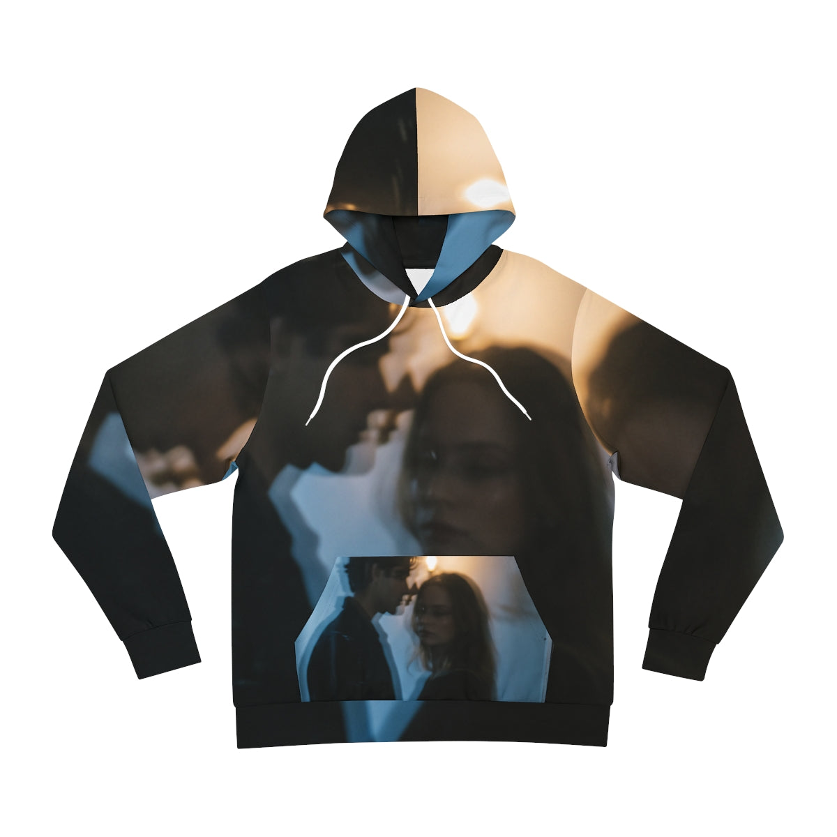 Midnight Reflections Hoodie - Moody Fashion Pullover |...