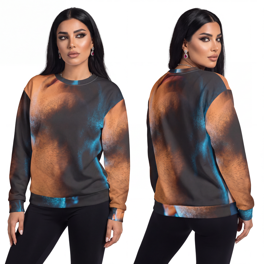 Unisex Sweatshirt - Neon Horizon Portrait | Echovira Gallery