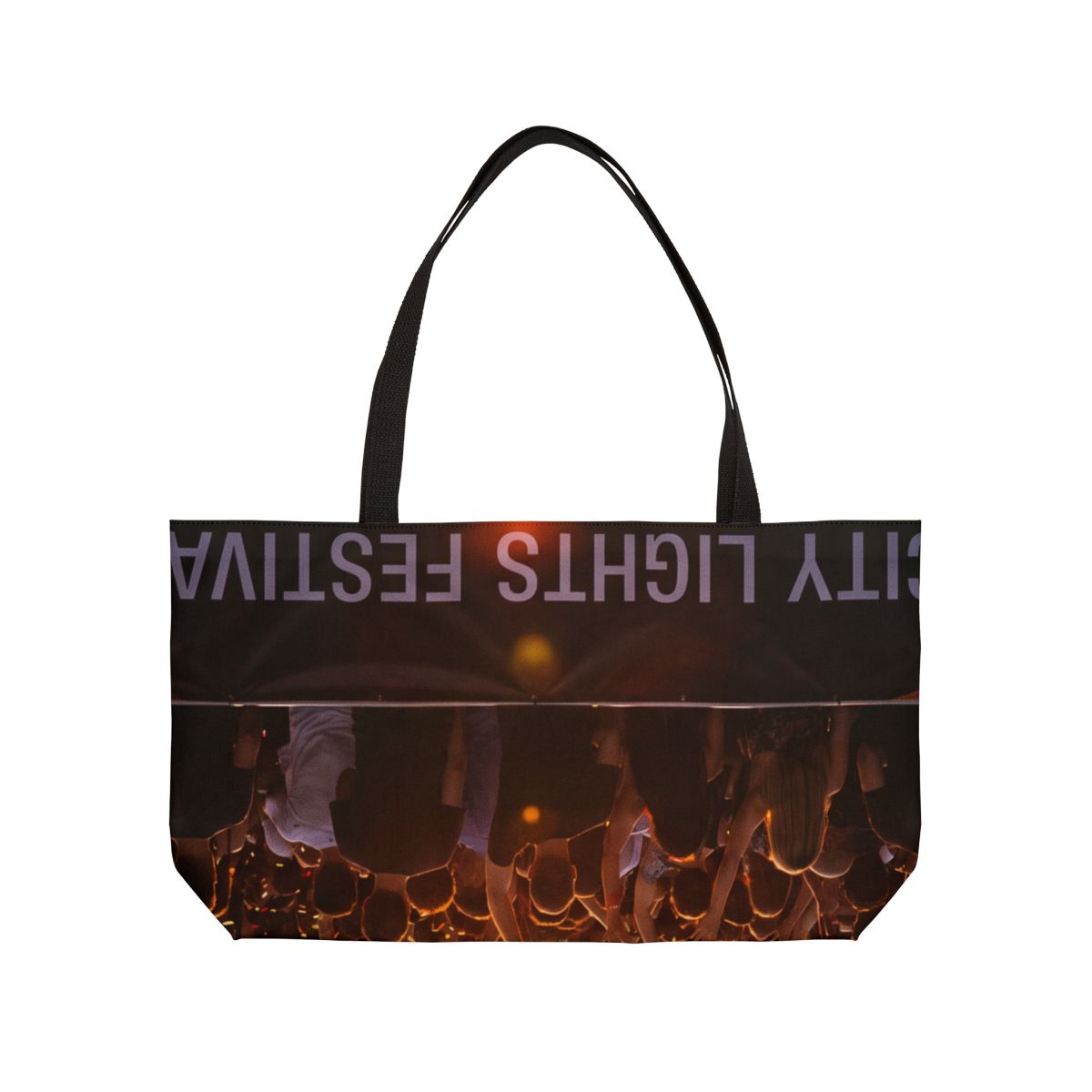 Weekender Tote Bag - City Lights Festival | Echovira Gallery