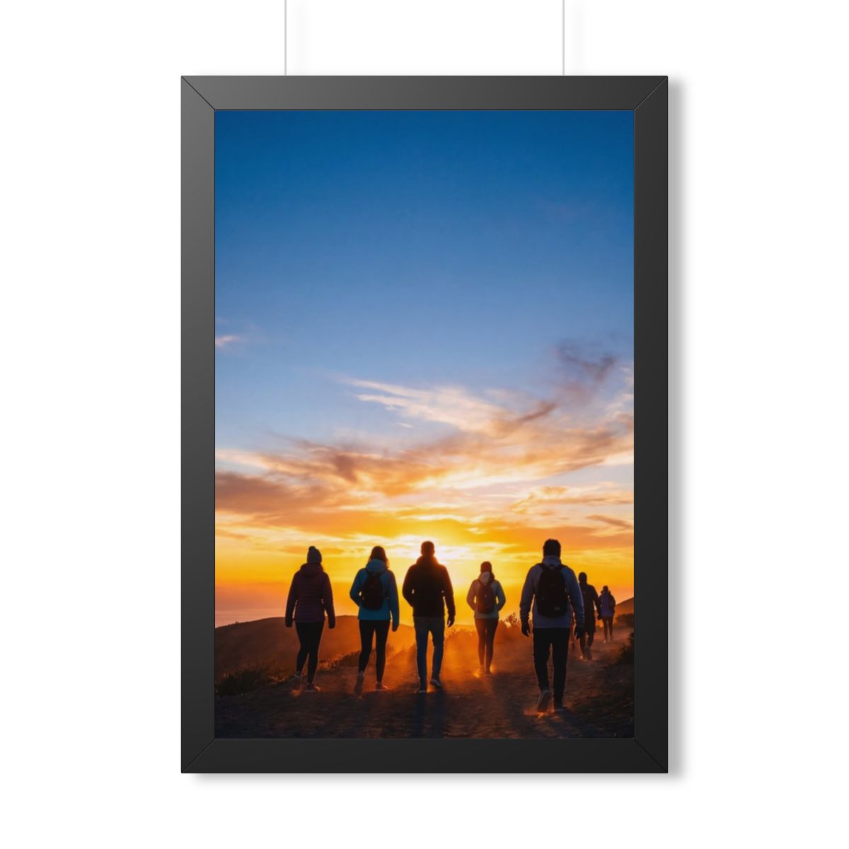 Framed Vertical Poster - Sunset Ridge (11×14, 12×16, 16×16...