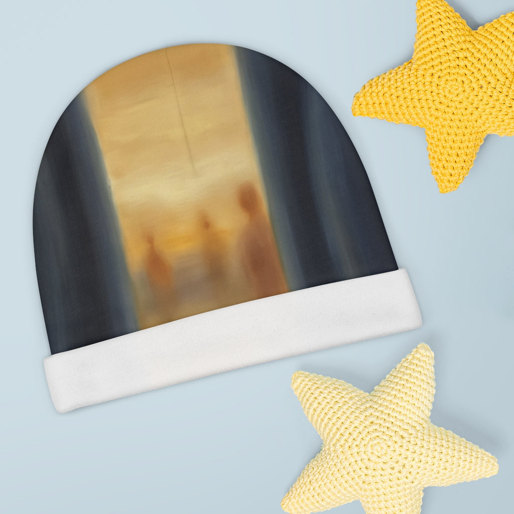 Baby Beanie with Sunset Art Horizon