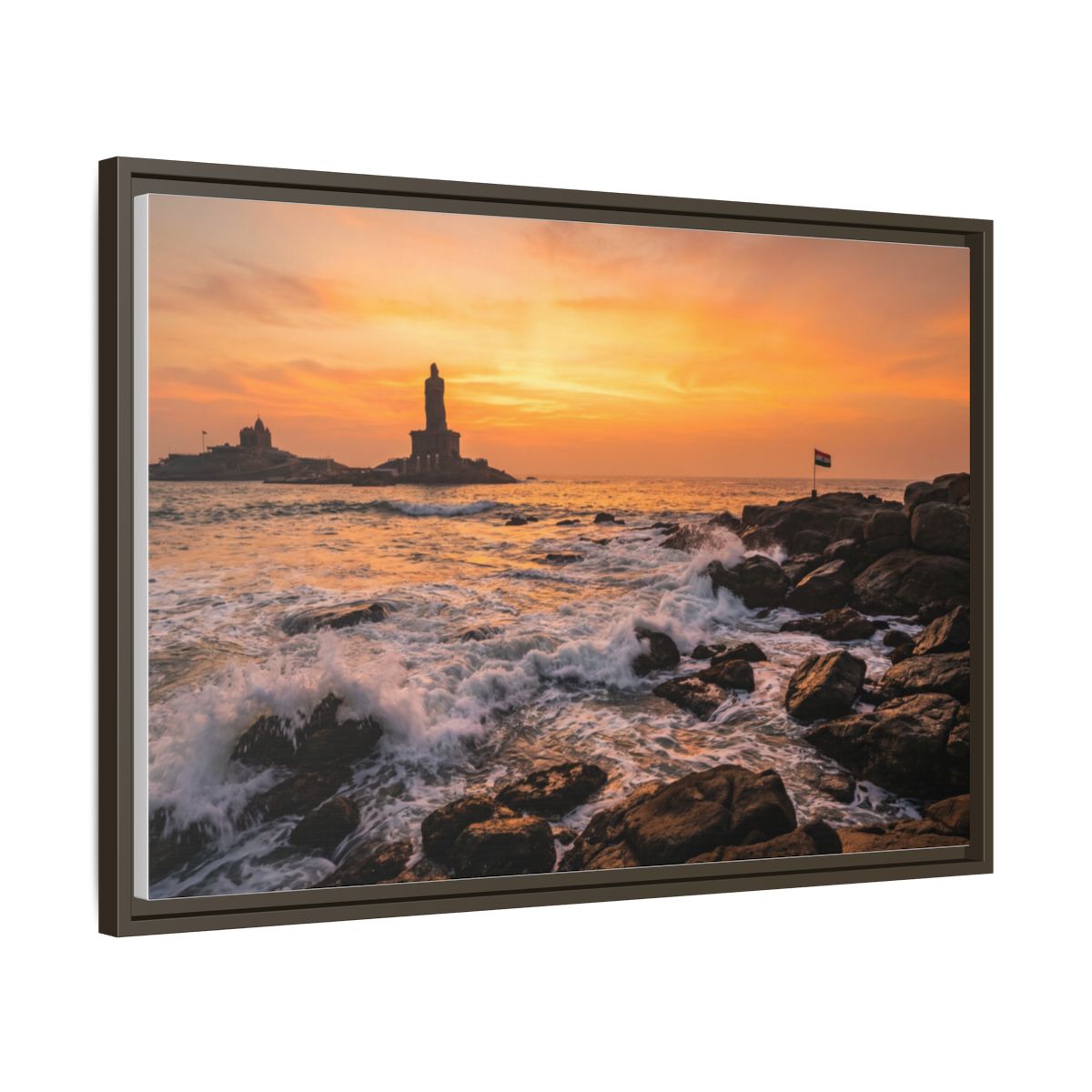 Framed Matte Canvas - Majestic Golden Coast