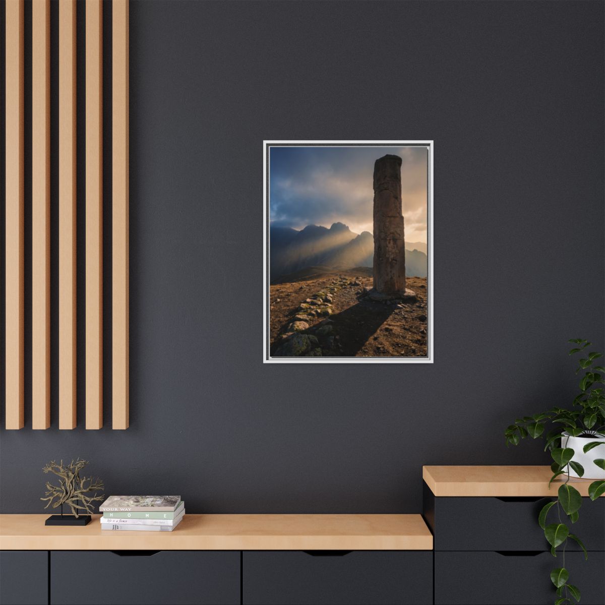 Framed Matte Canvas - Sun Peak