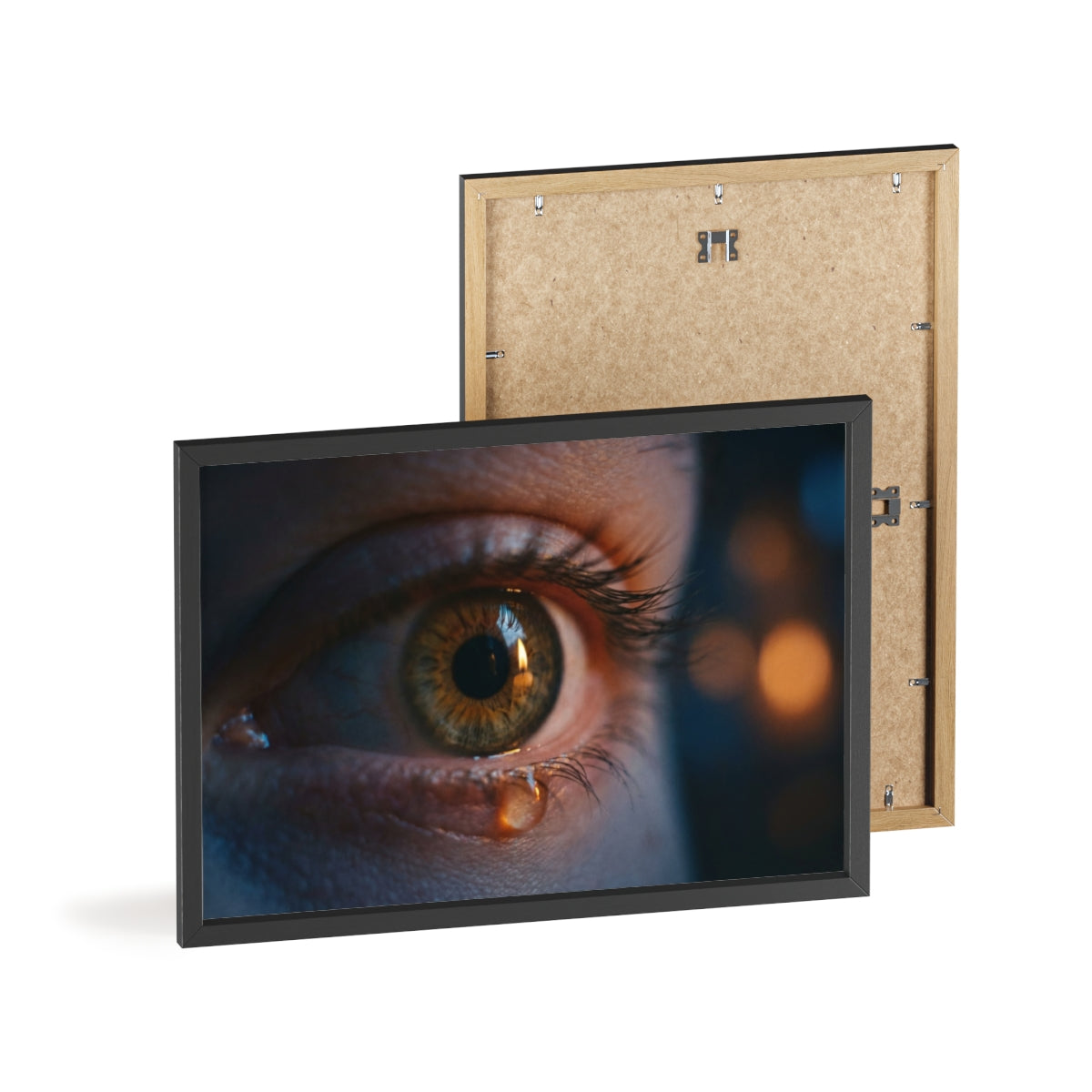 Poster mit Holzrahmen – Eye Art