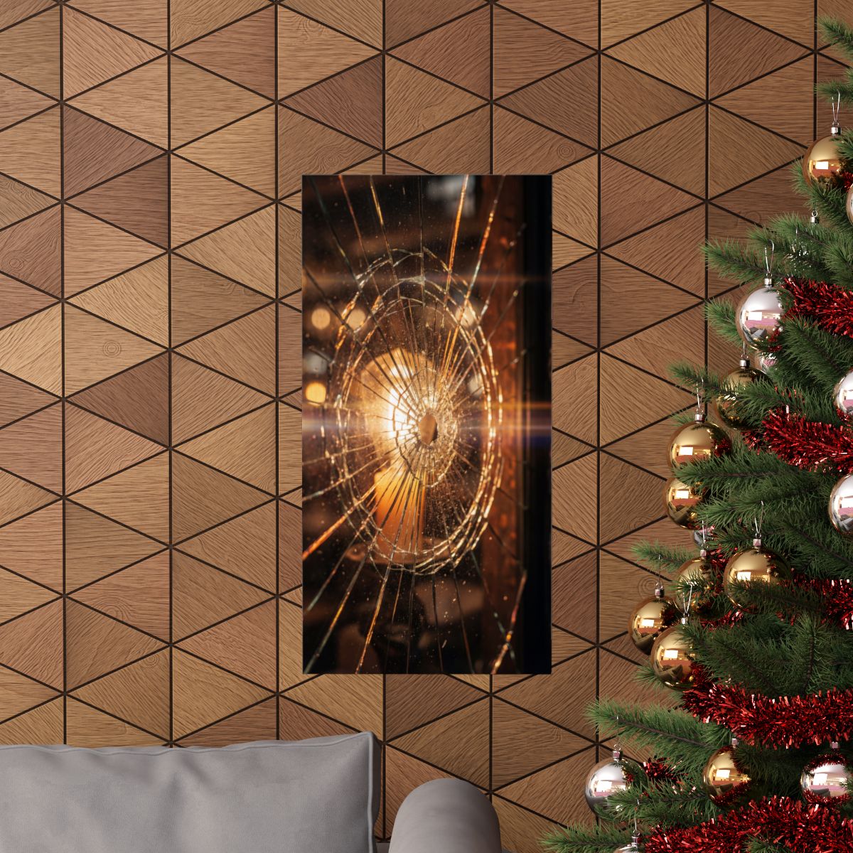 Matte Vertical Posters - Shattered Radiance Glass Art (8×10...