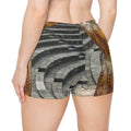 Women's Shorts with Classical Gilded Muse Art