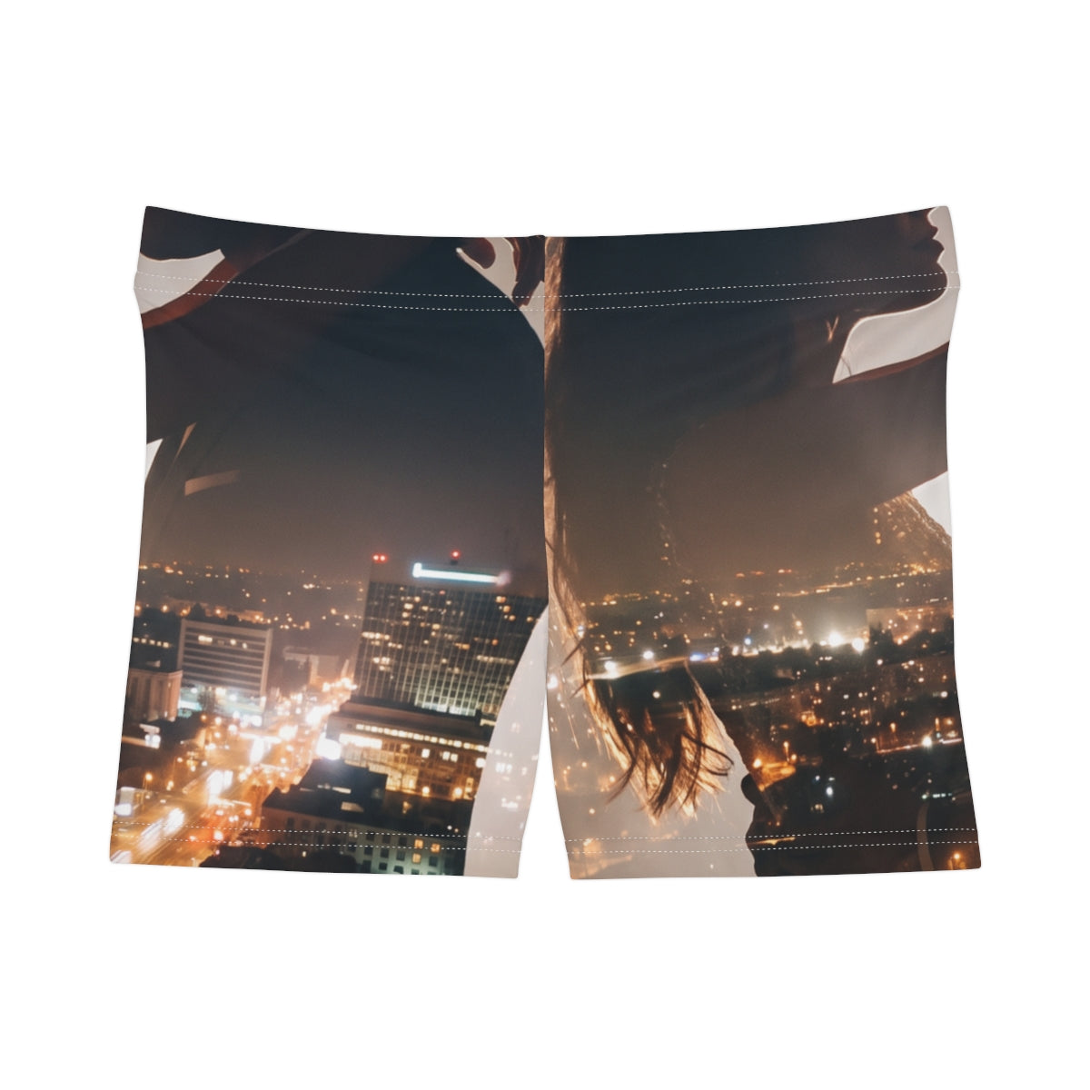 Women's Shorts - City Twilight Lights | Echovira Gallery