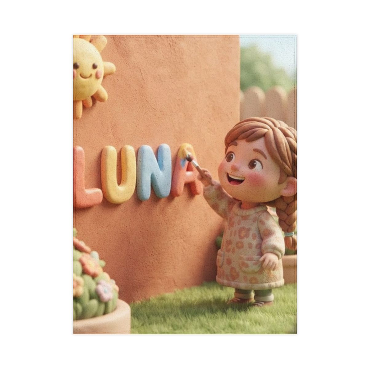Toddler Blanket - Luna Sunshine Clay Snuggle | Echovira...