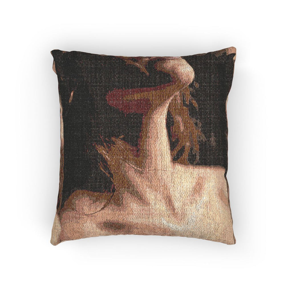 Woven Pillow - Intimate Shadows Collage Art | Echovira...
