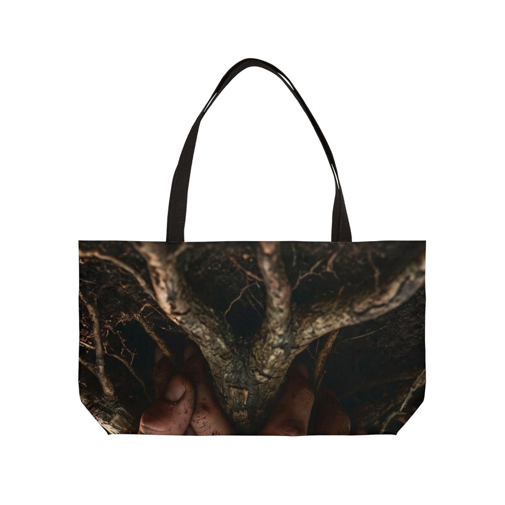 Weekender Tote Bag with Forest Hands and Roots