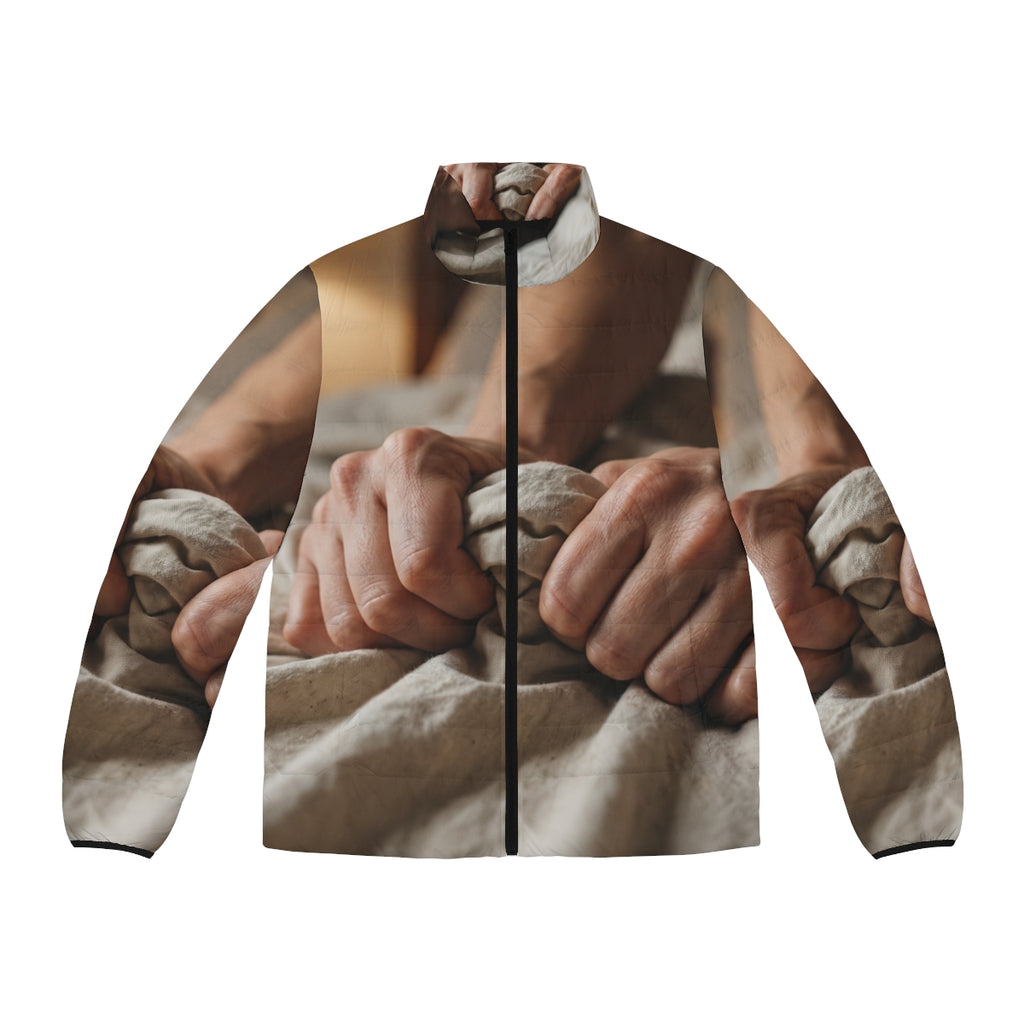 Men's Puffer Jacket - Tender Grasp | Echovira Gallery