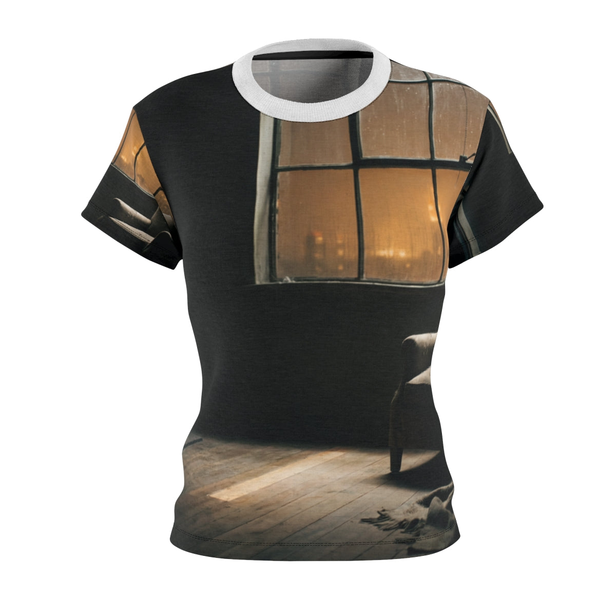 Women's Cut & Sew Tee - Rainy Solitude | Echovira Gallery