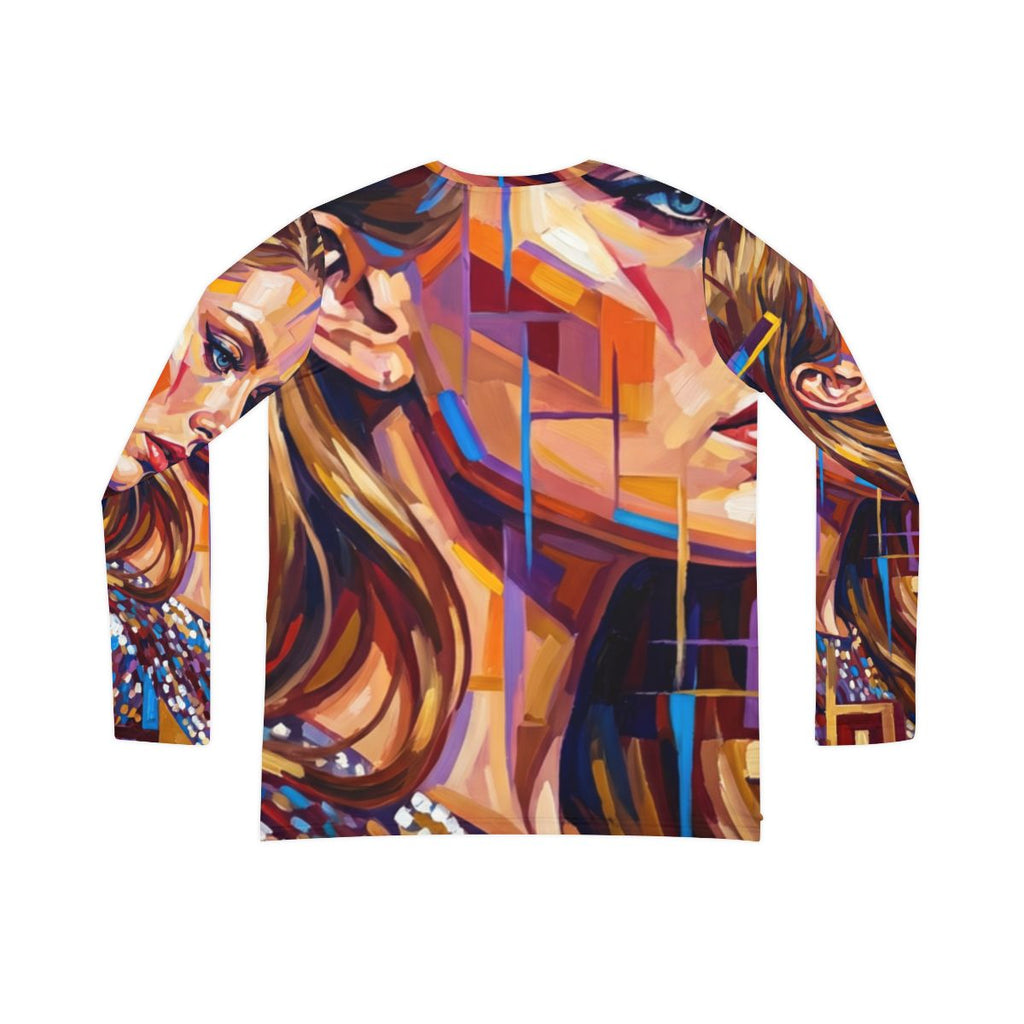 Women's Long Sleeve V-Neck - Shattered Elegance | Echovira...