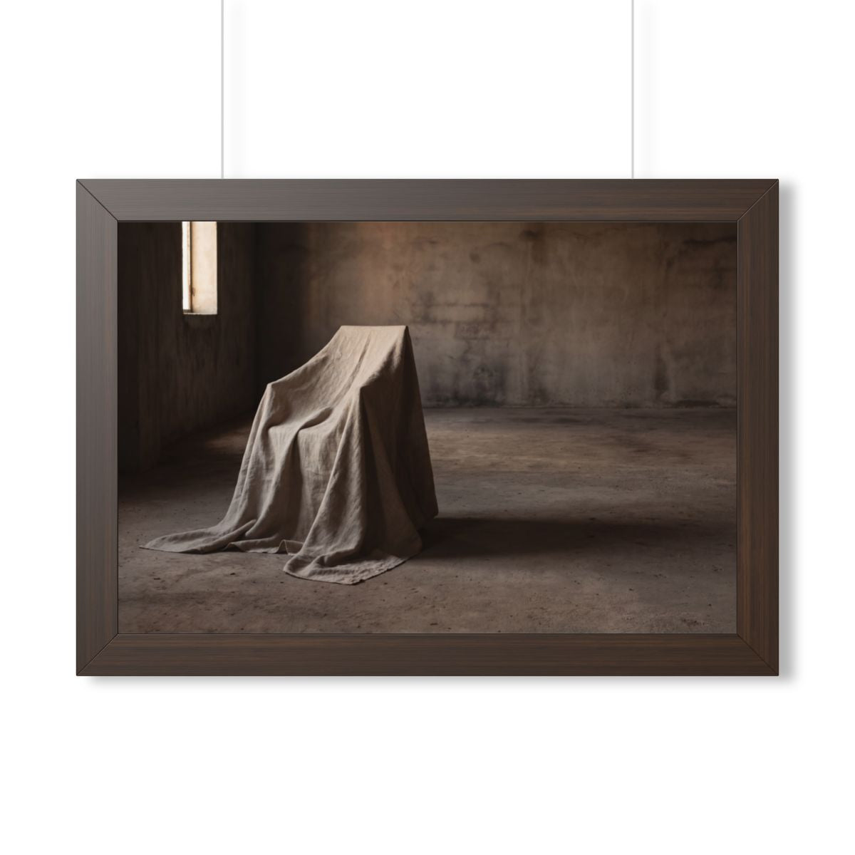 Framed Horizontal Poster - Draped Silence Still Life Art......