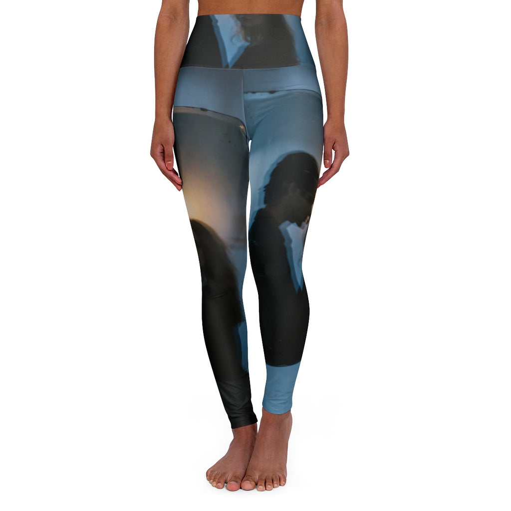 Midnight Shadow Yoga Leggings - Aesthetic Activewear |...