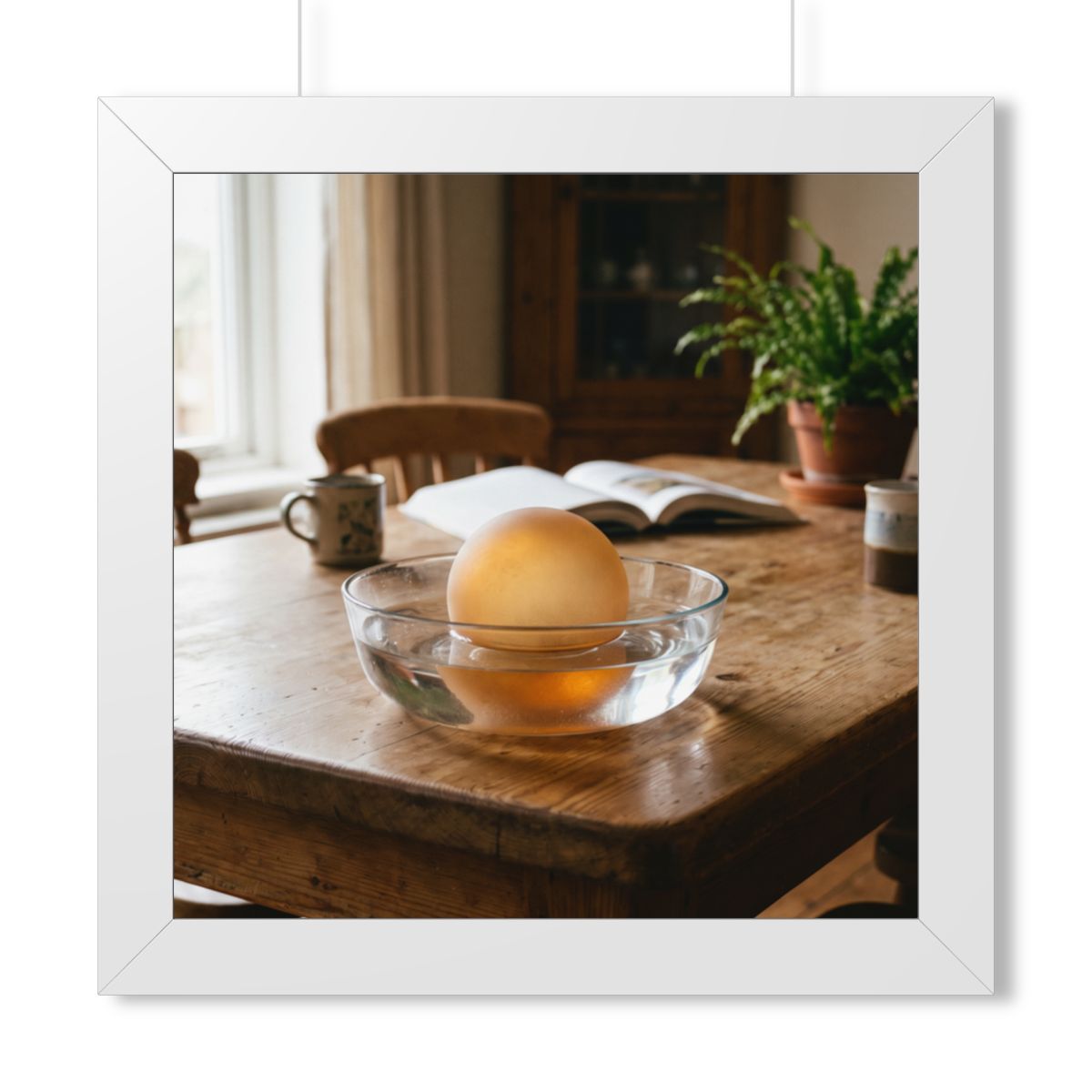 Framed Horizontal Poster - Amber Sanctuary — White (14×11......