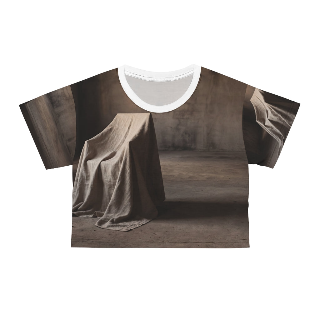 Crop Tee - Wabi-Sabi Silhouette Art