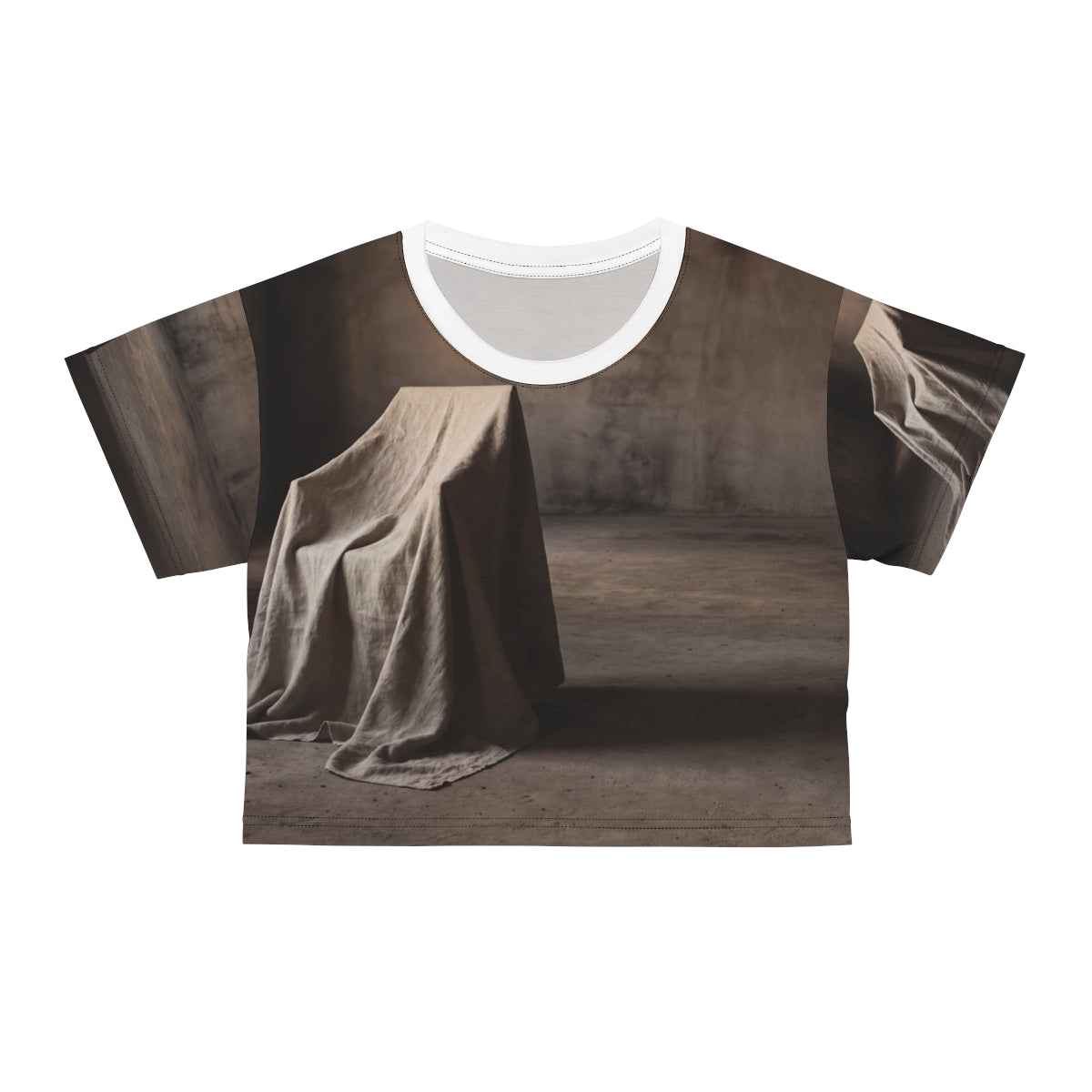 Crop Tee - Wabi-Sabi Silhouette Art