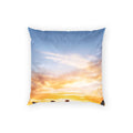 Poly Velvet Pillow - Sunset Mountain | Echovira Gallery