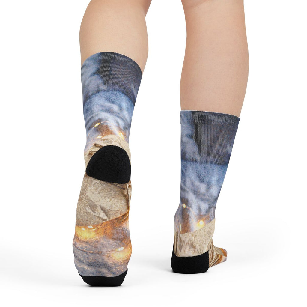 Sublimation Crew Socks - Warm Mood | Echovira Gallery