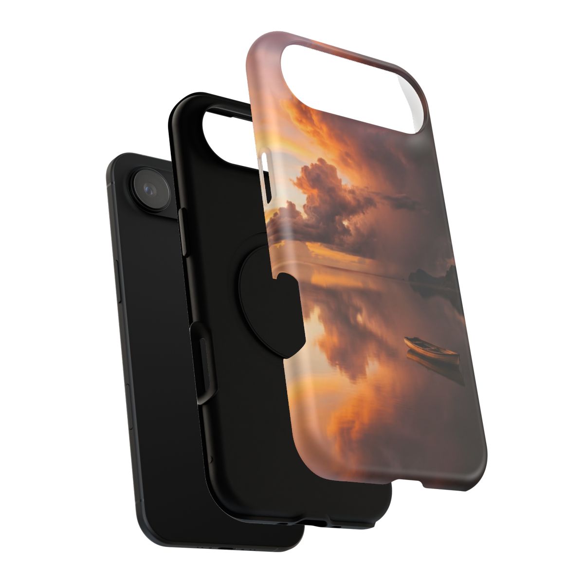 Impact-Resistant Apple iPhone Cases - Serene Tempest Sunset Lake | iPhone 17 Pro Max, 17 Pro, 17 Air & More