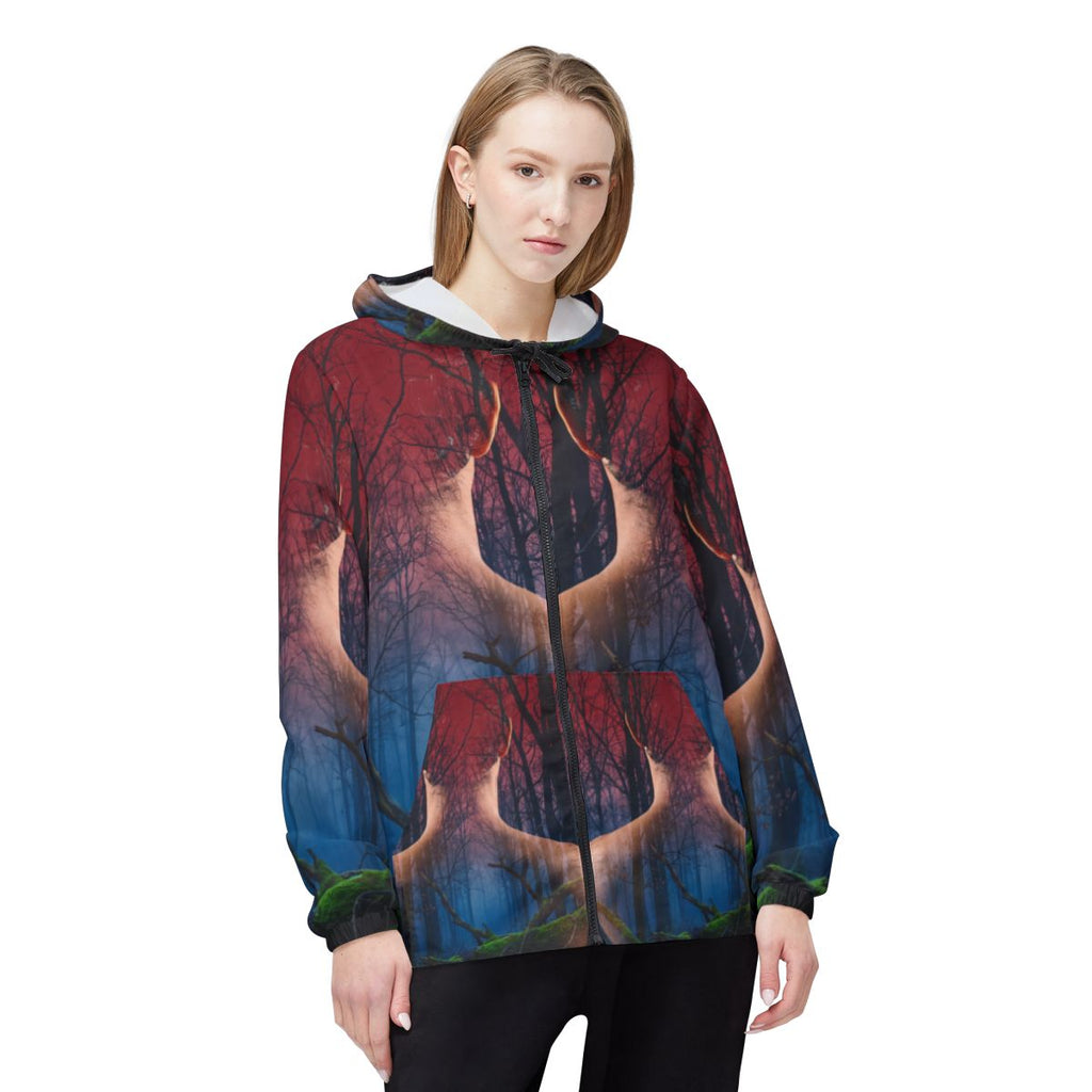 Unisex Windbreaker - Twilight Canopy Shell | Echovira...