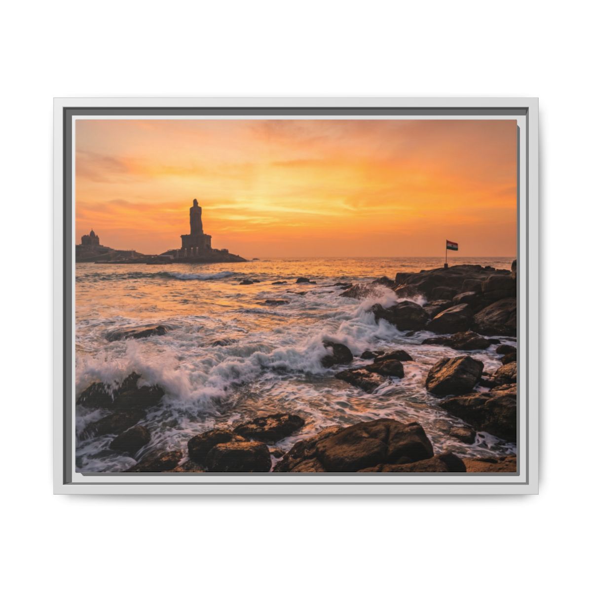 Framed Matte Canvas - Majestic Golden Coast
